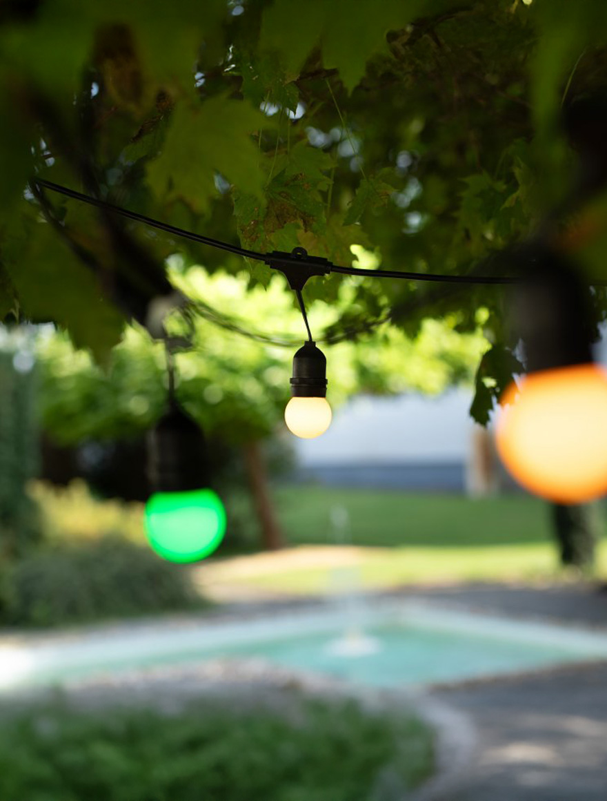 Ghirlandă fără bec 10X27 10m negru GTV