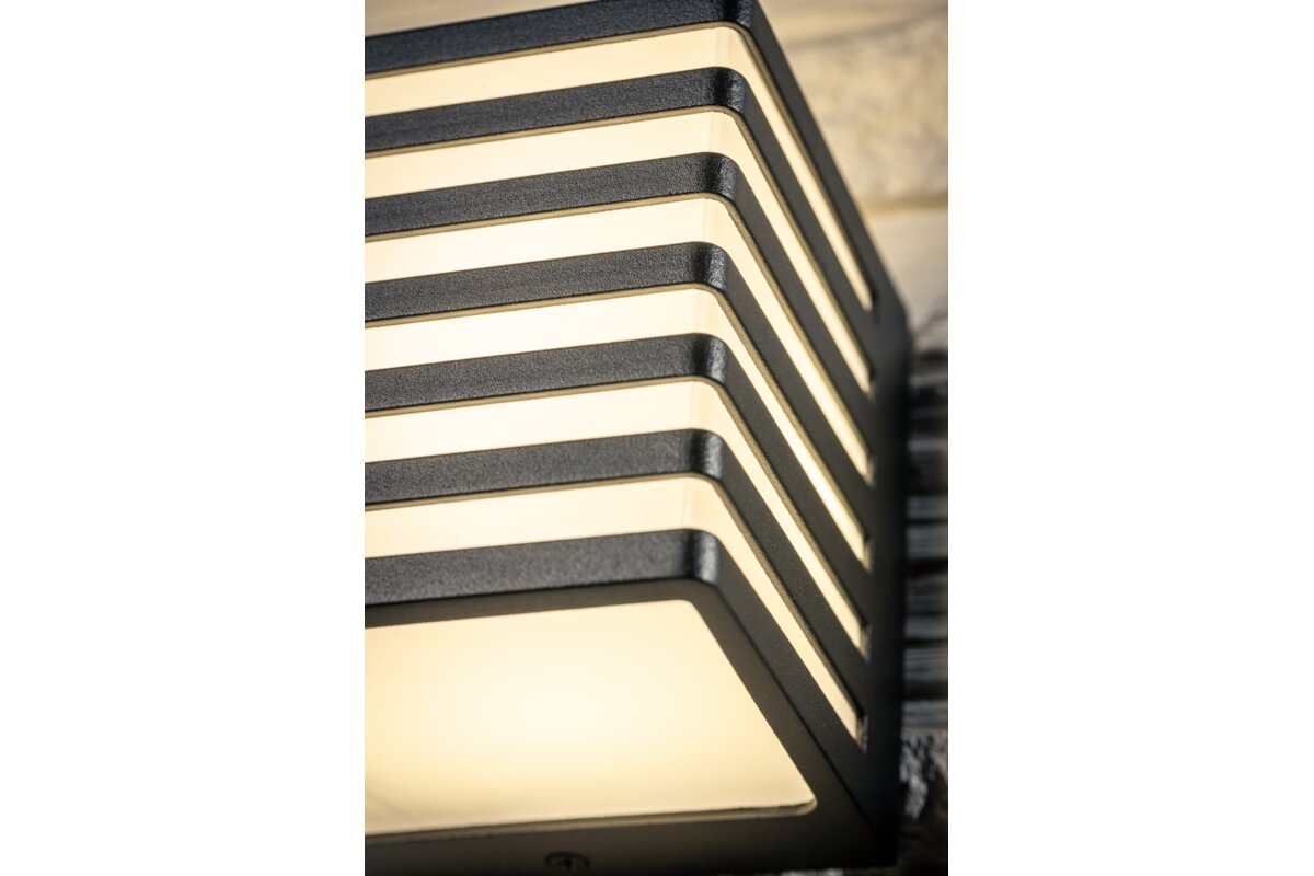 Фасадный светодиодный светильник SIROLO 10 Вт 4000K IP54, черный, GTV