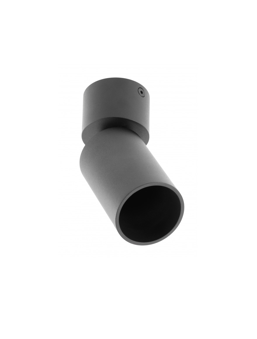 Накладной светильник FARGO MINI 2, 1xGU10, 56×150 мм, круглый, чёрный, GTV