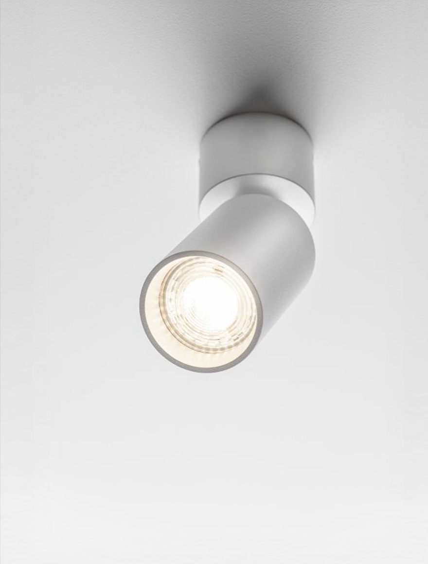 Накладной светильник FARGO MINI 2, 1xGU10, 56×150 мм, круглый, белый, GTV