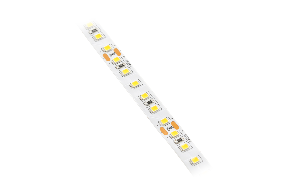Светодиодная лента SMD2835 15,6 Вт/м, 600 LED, IP20, 3200 К, 10 мм, 24 В, 5 м GTV