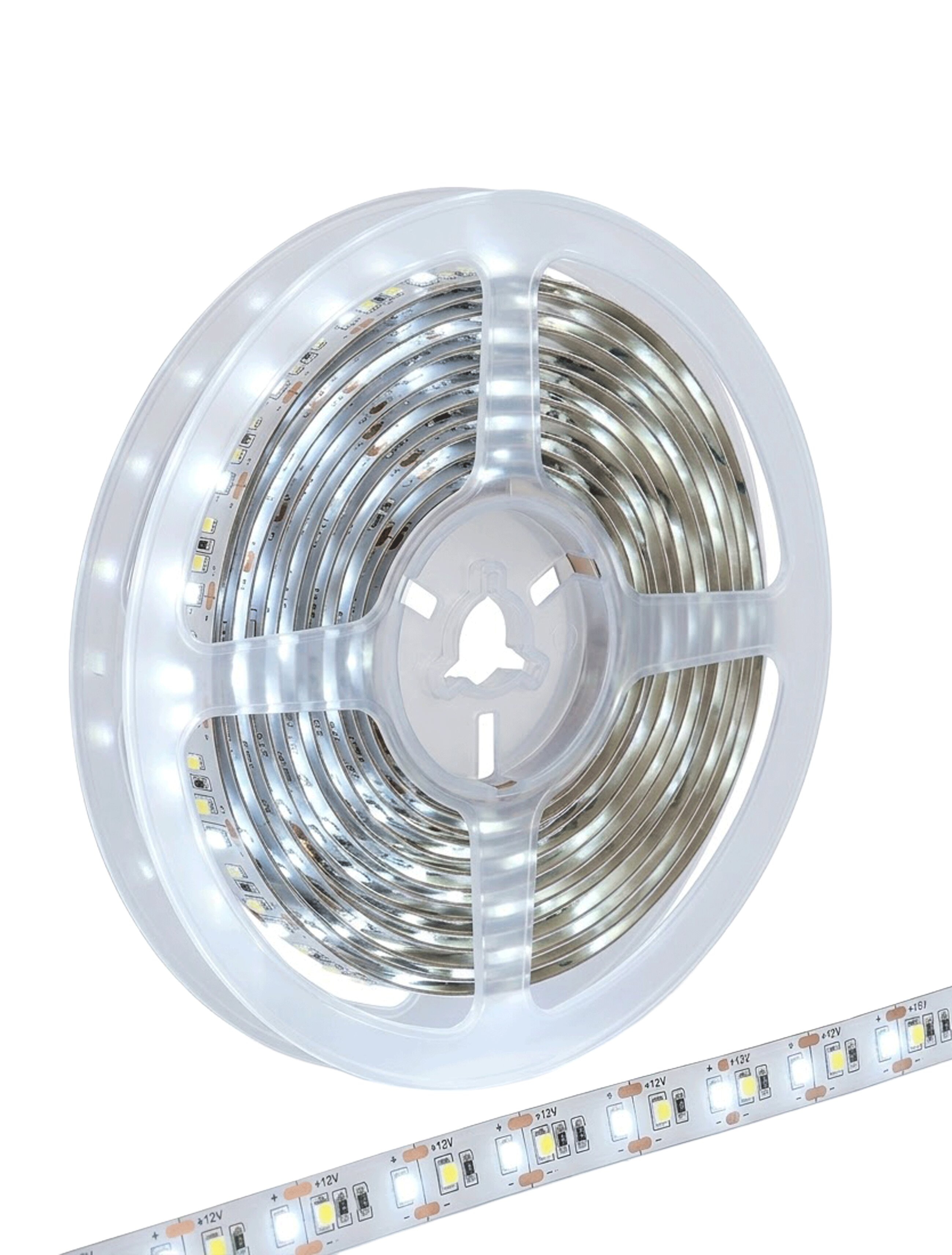 Светодиодная лента SMD2835 9.6Вт/м 300led IP20 6500K 8мм 24В 5м GTV