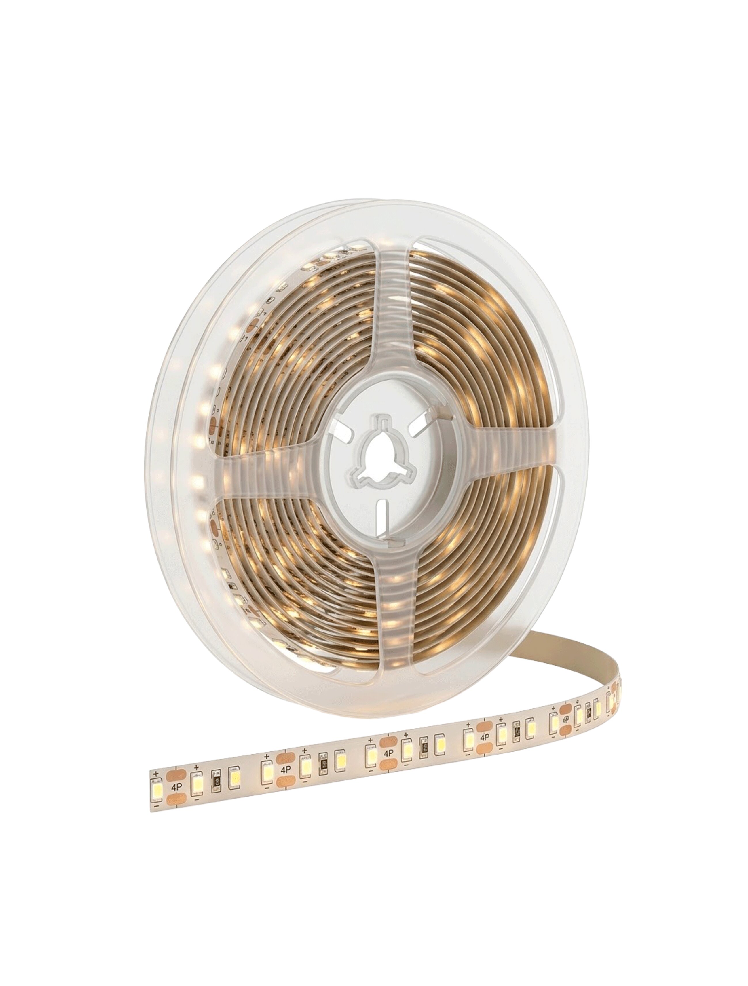 Светодиодная лента SMD2835 9.6Вт/м 300led IP20 3200K 8мм 24В 5м GTV