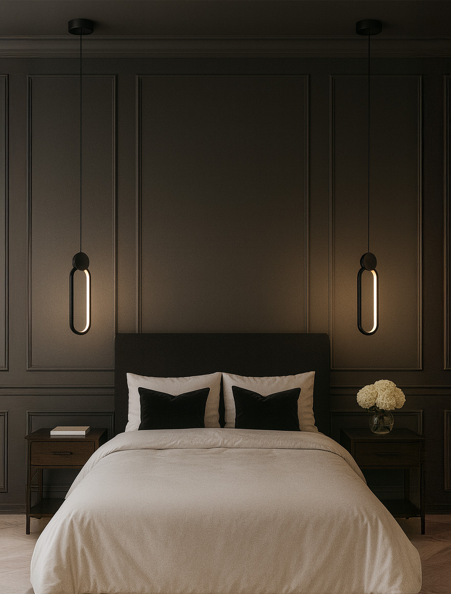 Suspensie LED VG 15W 4000K IP20 negru VC60005B-1 Luminaled