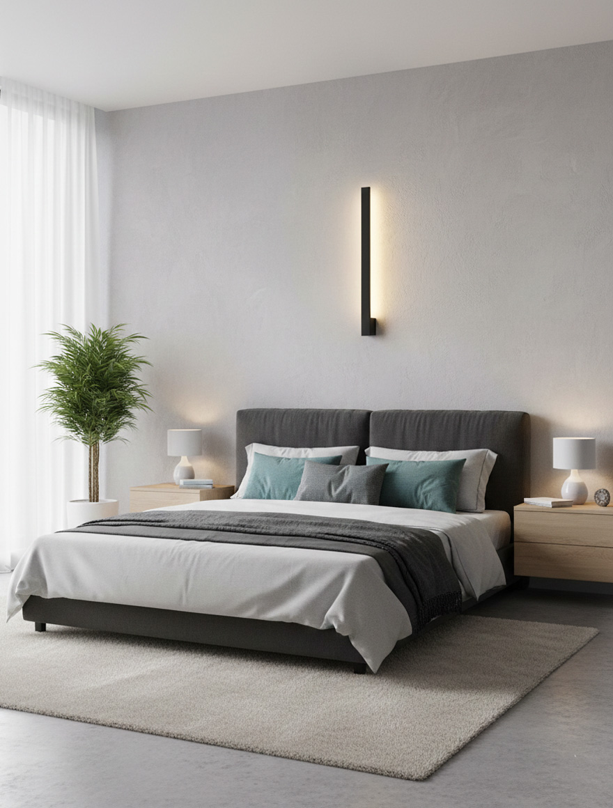 Aplică LED VG 10W 4000K IP20 neagră 9081A Wall 600S - BK Luminaled