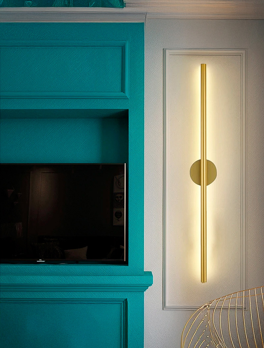 Aplică LED VG 15W 4000K IP20 brush gold 9081B Wall 900 - BGD Luminaled