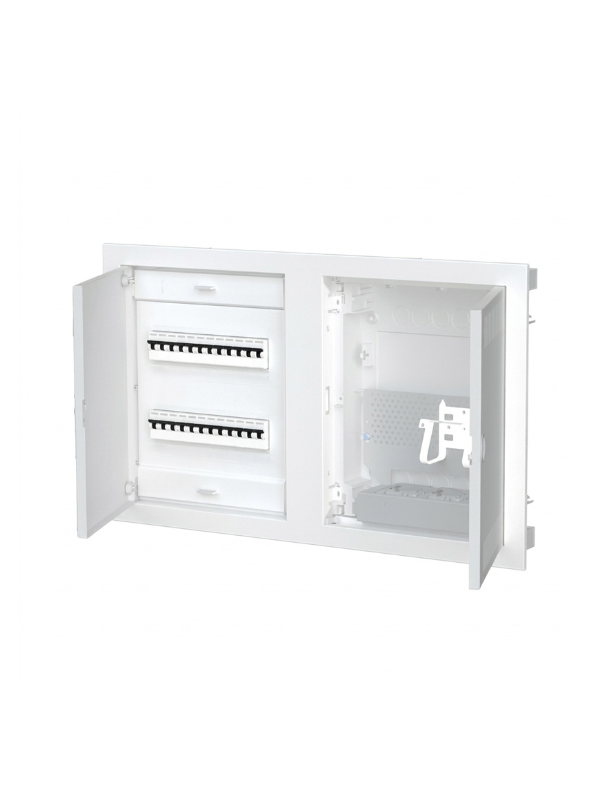 Cutie COMBO p/u automate 24+4M + multimedia 2 orizontal metal interior IP40 MANDEKS