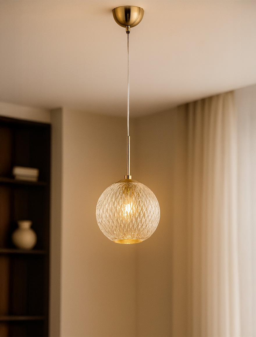 Suspensie ROSși 1xG9 max 1x6W gold LUCEA