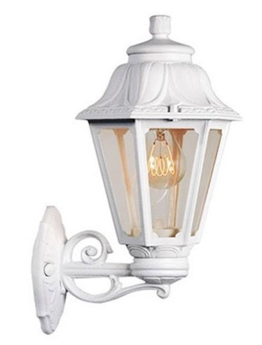 Set corp de il. ANNA E27 transp. + suport BISSO alb Fumagalli