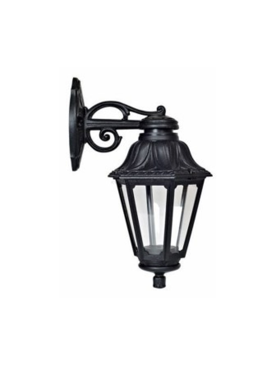 Set corp de il. ANNA E27 opal + suport BISSO negru Fumagalli