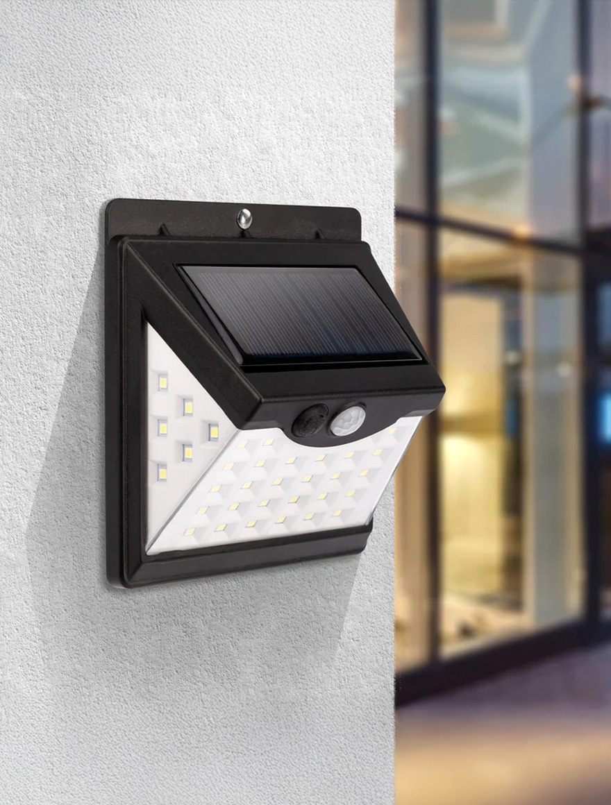 Corp de Iluminat LED Solar/1W/110Lm/6500K/negru/3,7V/1200mAh/IP44/Senzor/1/100 VITO SOLIGHT-W