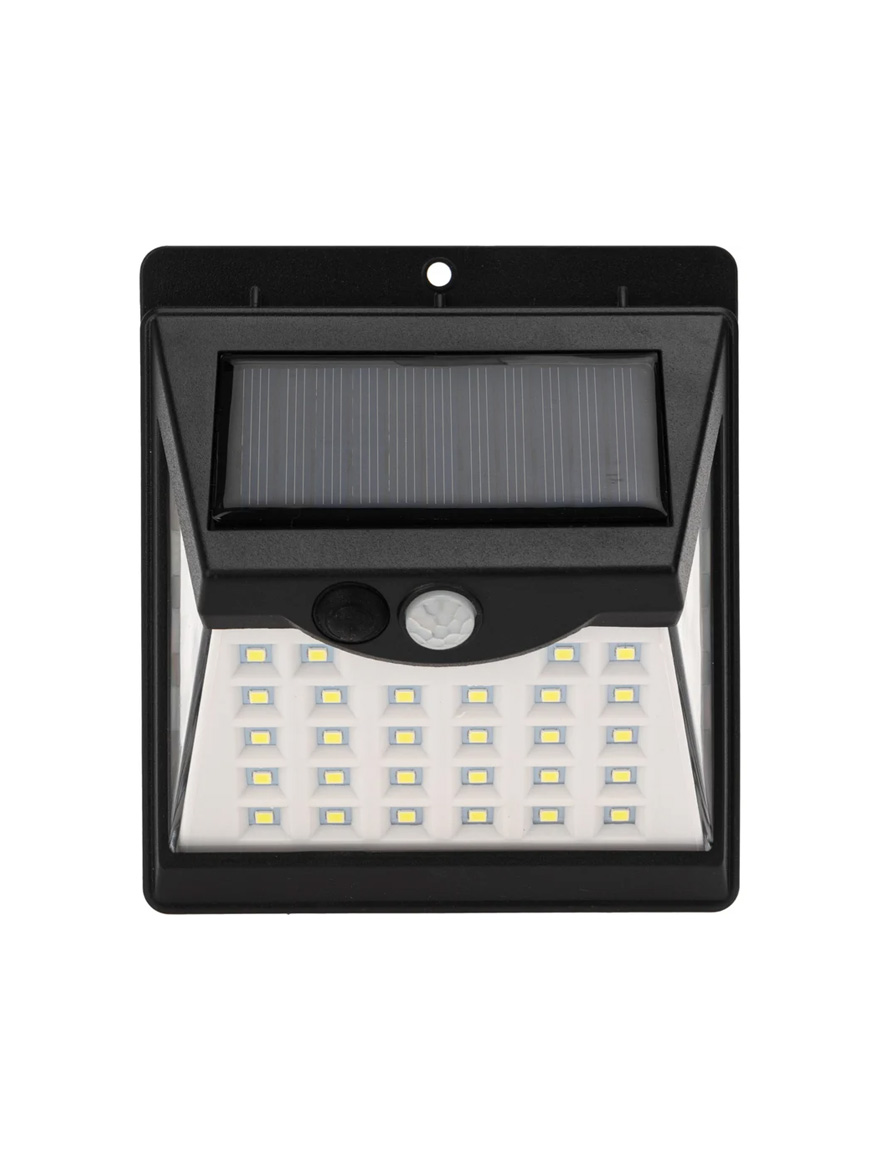 Corp de Iluminat LED Solar/1W/110Lm/6500K/negru/3,7V/1200mAh/IP44/Senzor/1/100 VITO SOLIGHT-W