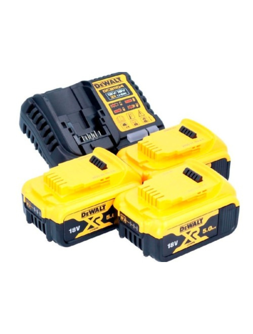 Incarcator acumulator DeWALT DCB1104P3+3 Li-Ion 18V 5.0Ah