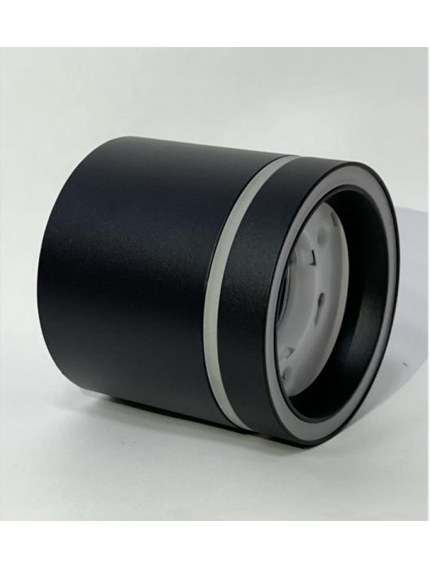 Spot aplicat 1*GX53 85x80 rotund negru Luminaled