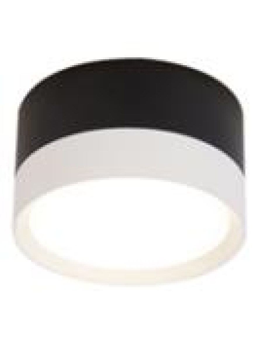 Spot aplicat 1*GX53 82x40 rotund negru Luminaled