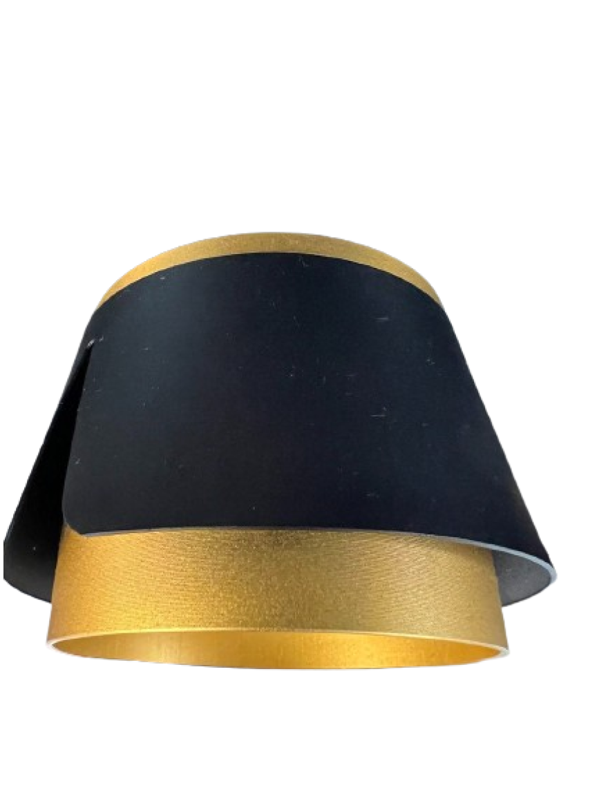 Spot aplicat 1*GX53 100*66 rotund negru+aur Luminaled