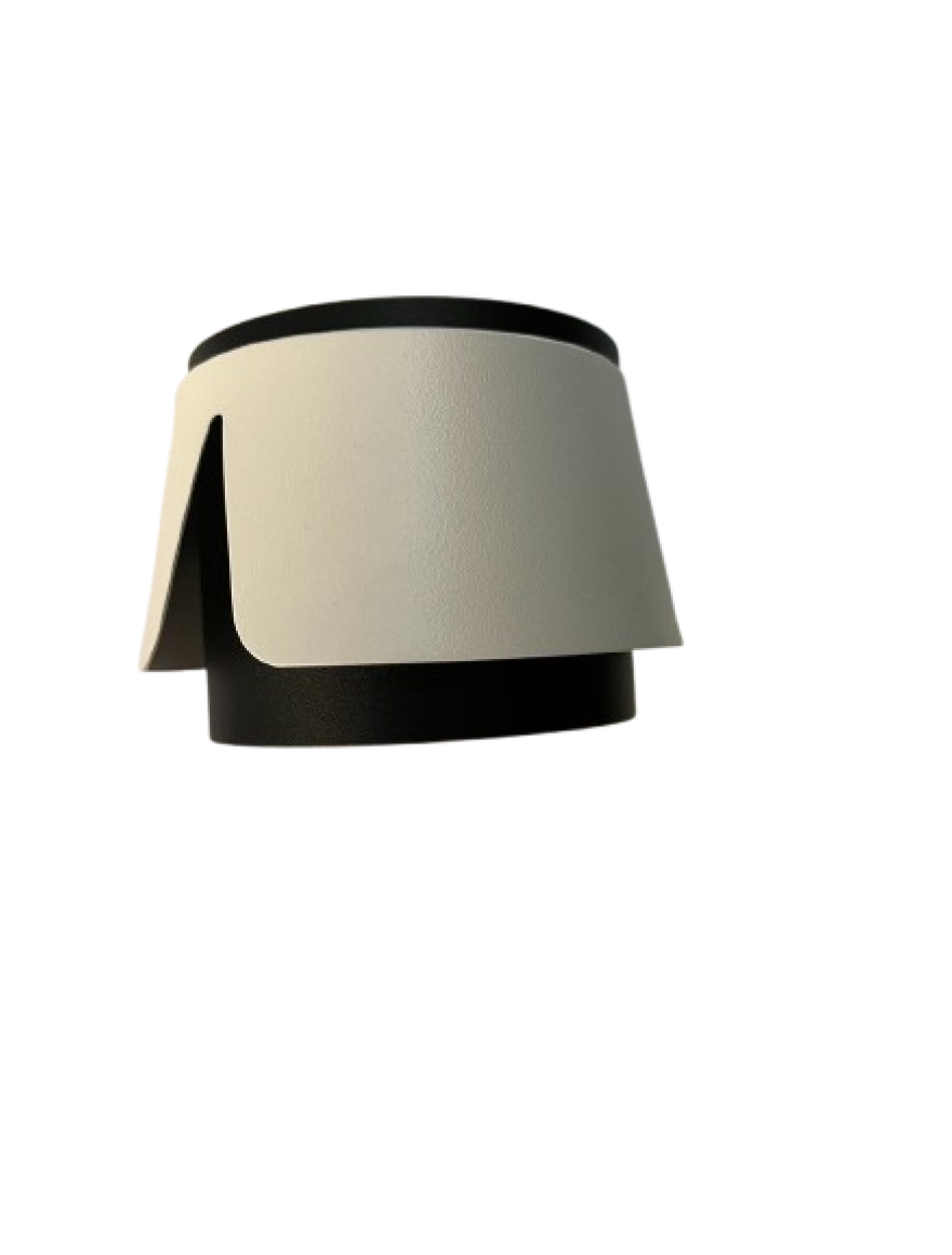 * Spot aplicat 1*GX53 100*66 rotund alb+negru Luminaled