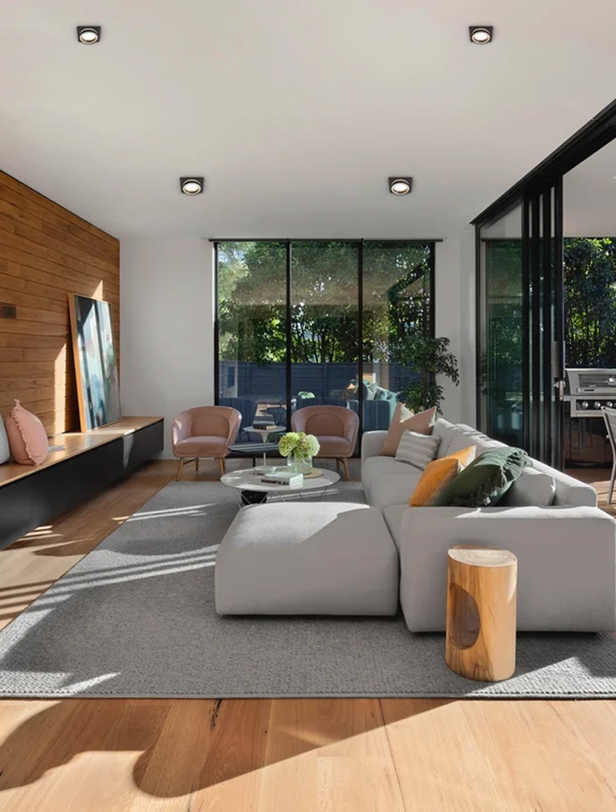 Spot încorporat 1*GX53 110*110*50 pătrat negru Luminaled