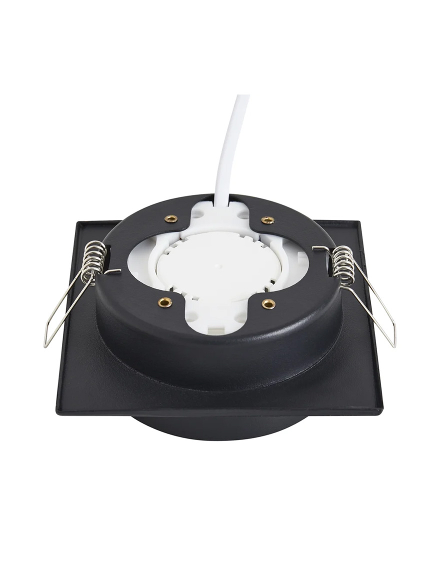 Spot încorporat 1*GX53 110*110*50 pătrat negru Luminaled