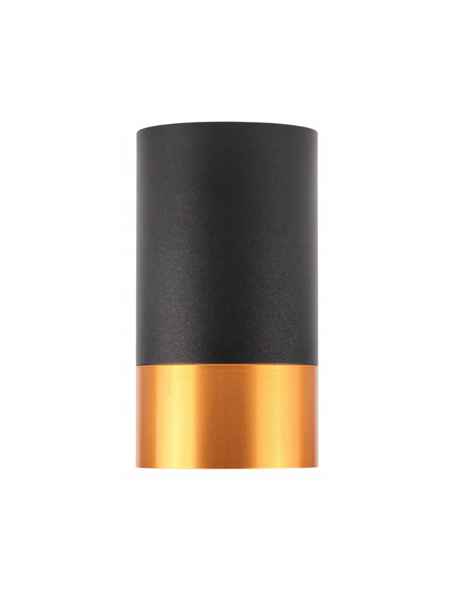 * Spot aplicat 1*GU10 55x100 rotund negru+aur Luminaled