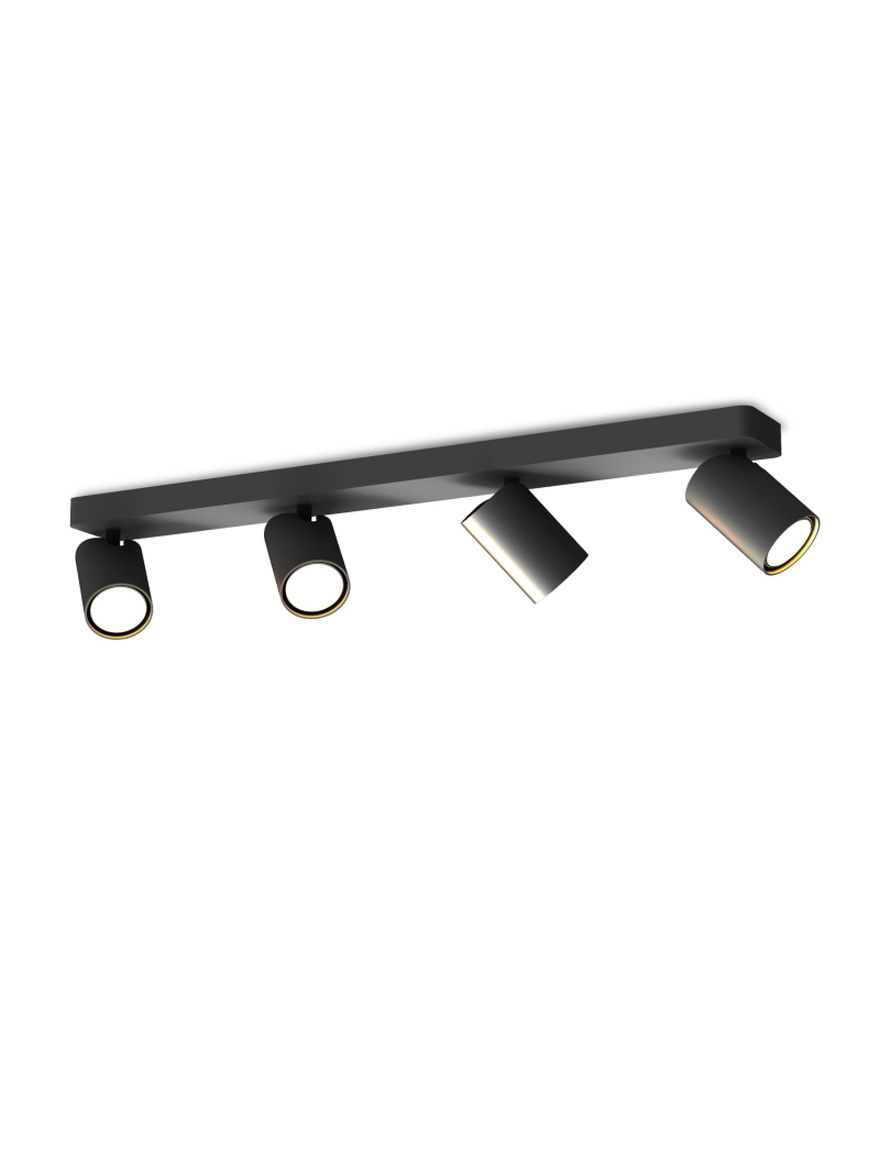 * Corp de iluminat aplicat 4*GU10 60*100 negru LUMINALED