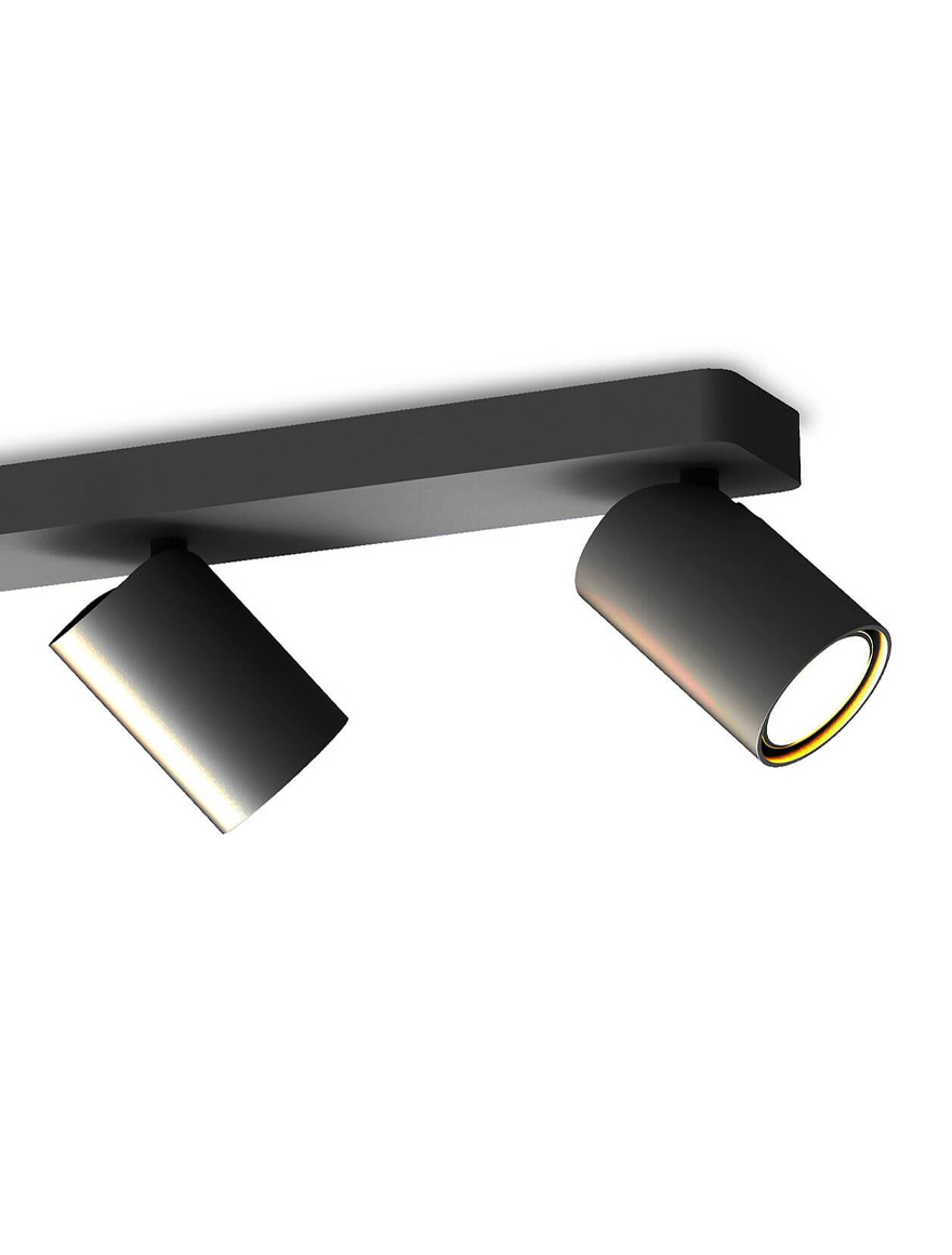 * Corp de iluminat aplicat 4*GU10 60*100 negru LUMINALED
