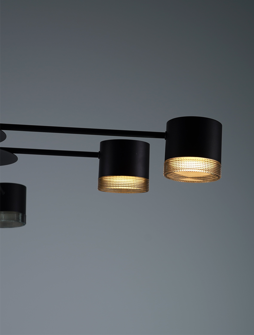 Lustră 8*GX53 85*80 neagră LUMINALED