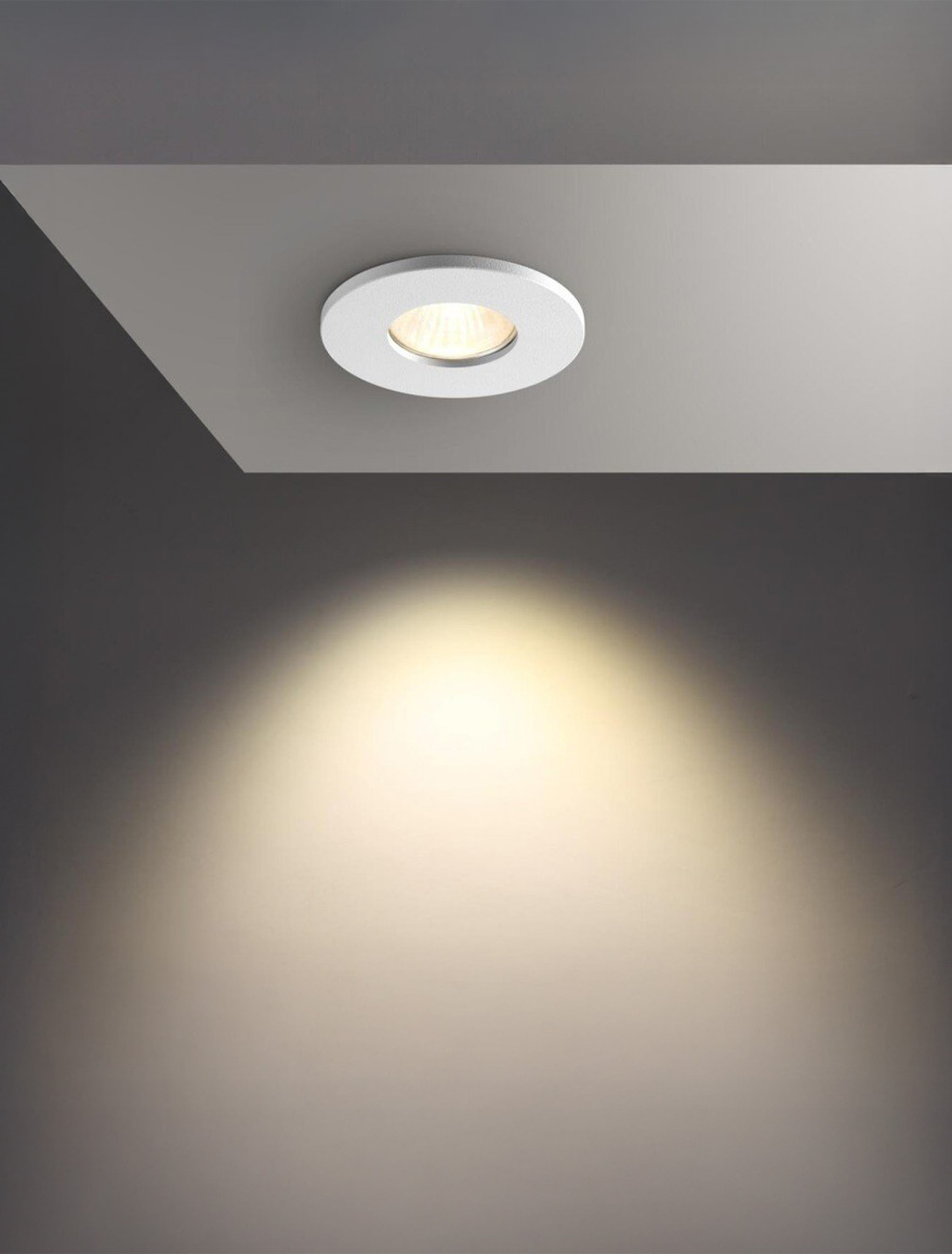 Встраиваемый прожектор 1*MR16 IP44 круглый белый Luminaled