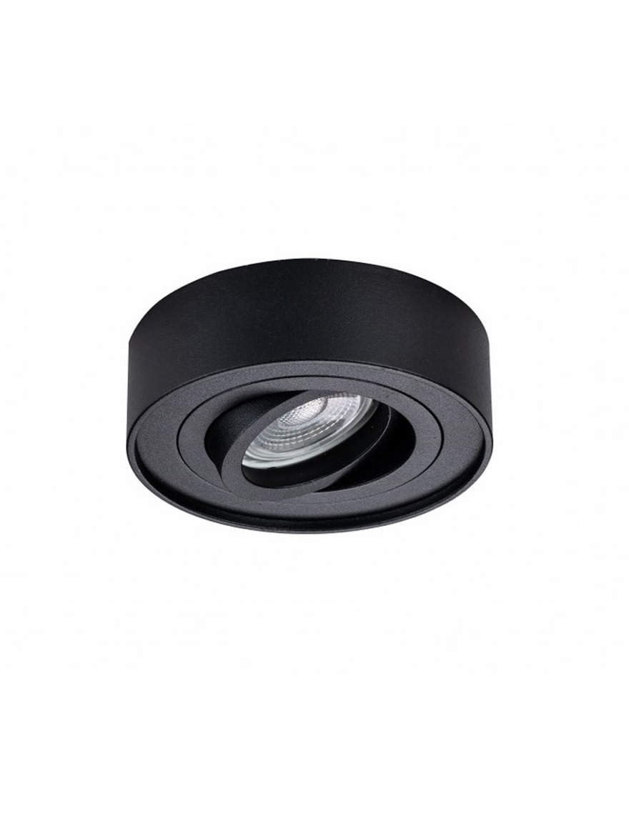 Spot încorporat 1*MR16 96*30 rotund negru Luminaled