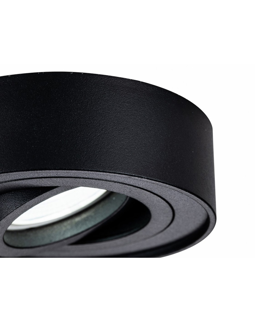 Spot încorporat 1*MR16 96*30 rotund negru Luminaled