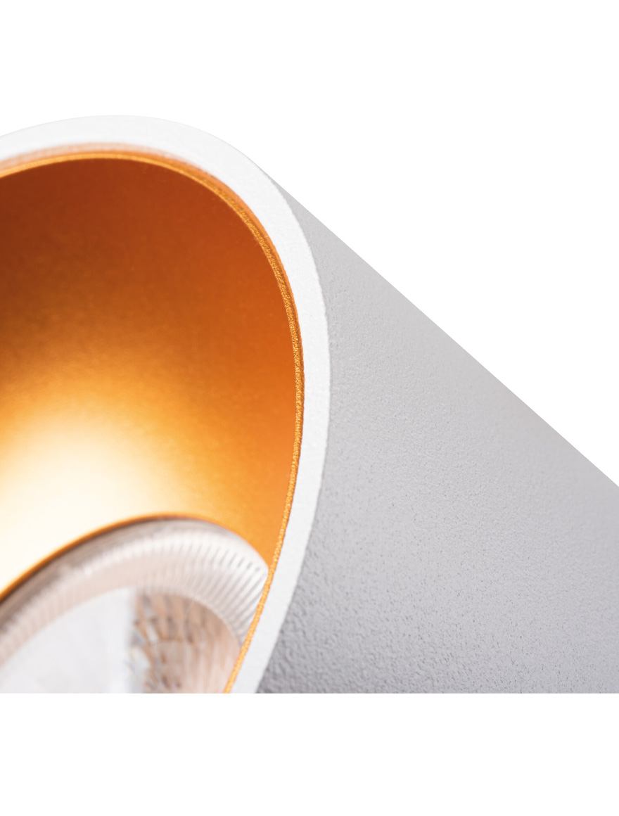 * Spot încorporat 1*MR16 D85 rotund alb+aur Luminaled