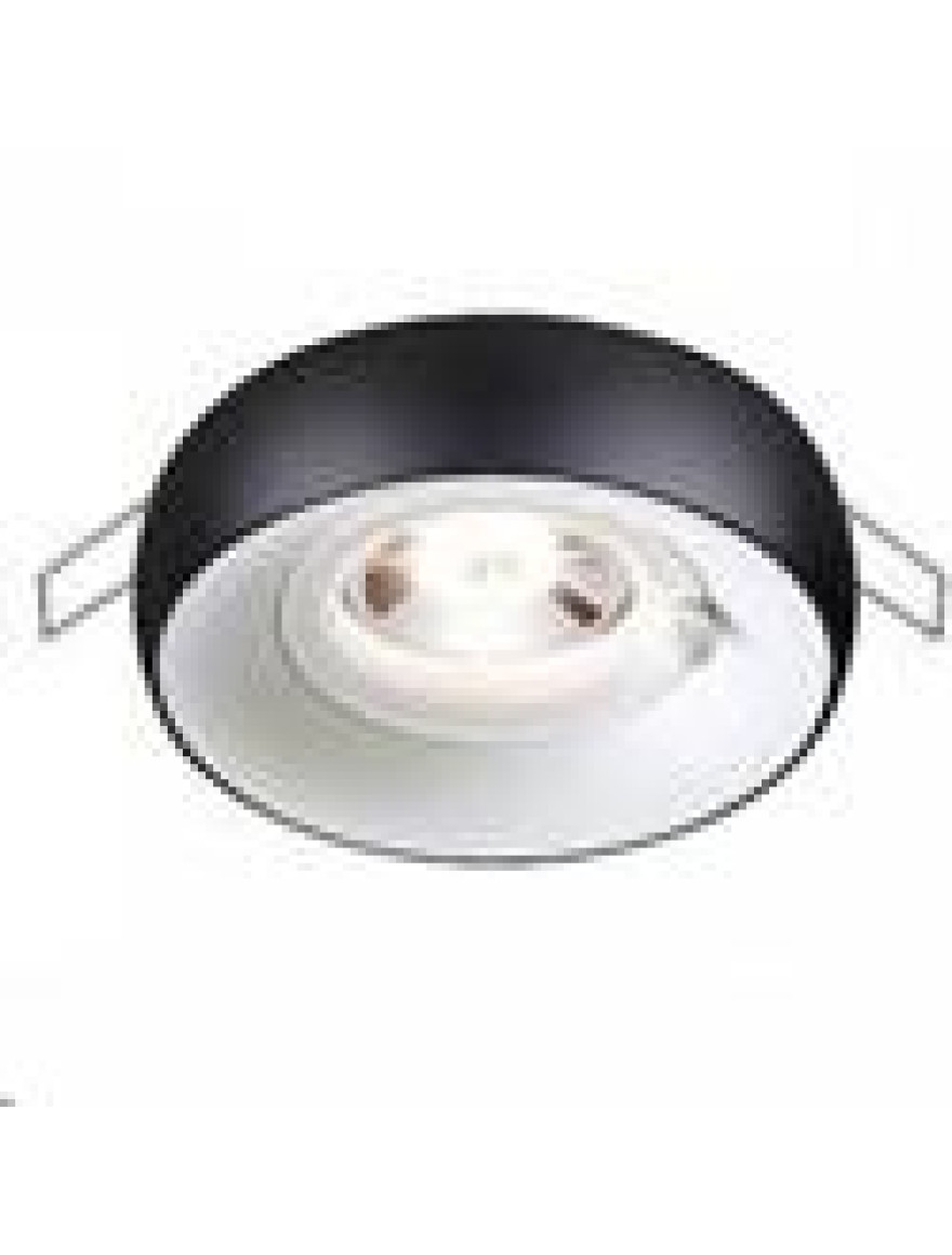 Spot încorporat 1*MR16 D98 rotund negru+alb Luminaled