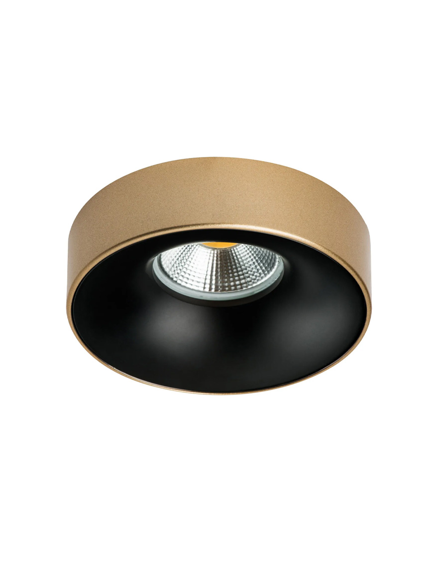 * Spot încorporat 1*MR16 D98 rotund aur+negru Luminaled