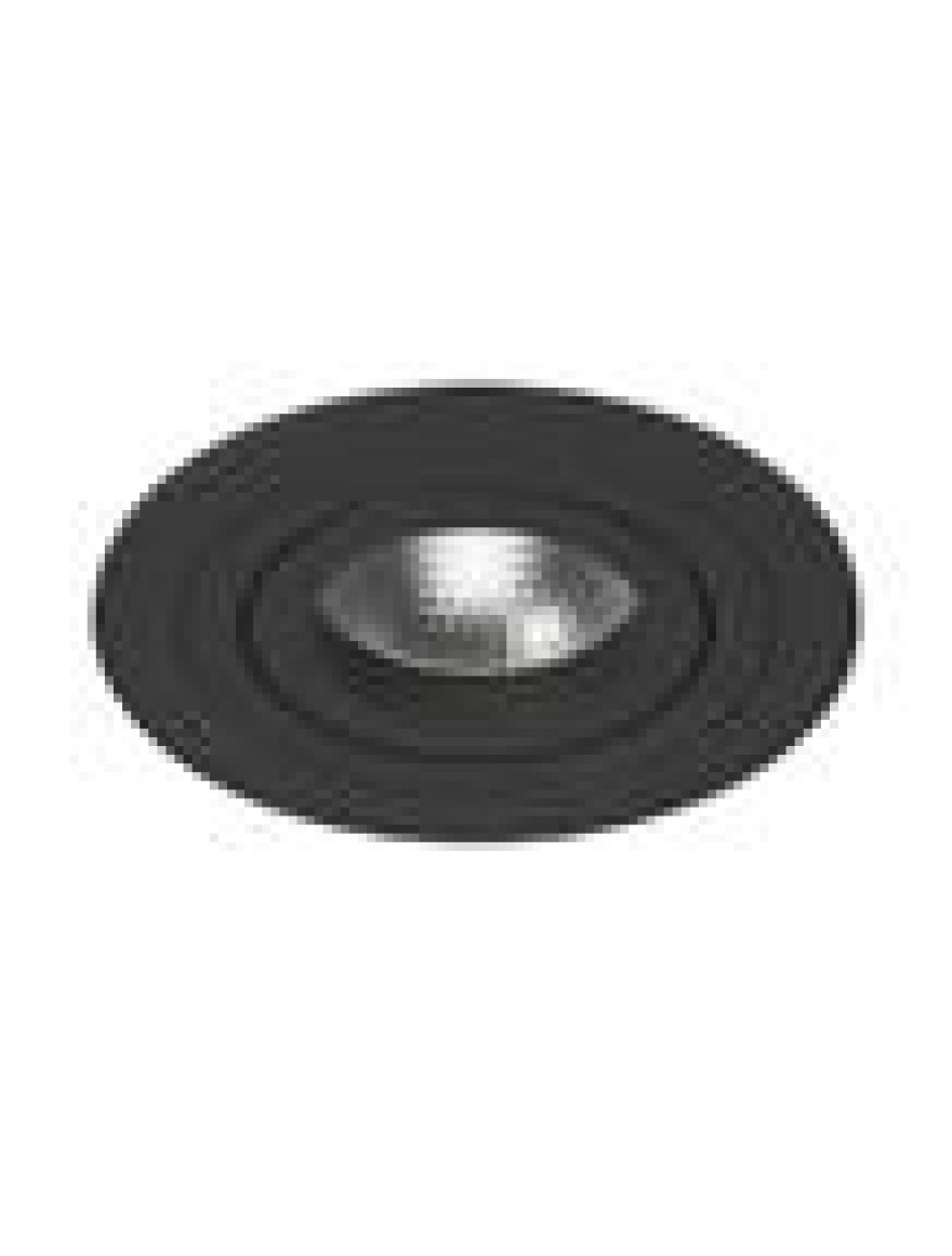 Spot încorporat 1*MR16 D92 rotund negru Luminaled