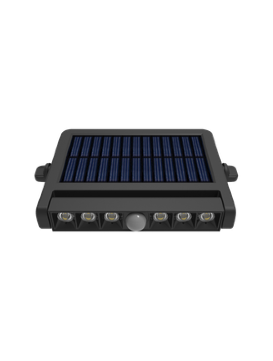 Corp de ilum. solar pe perete 1.8W 3030-6500K senz. misc IP54