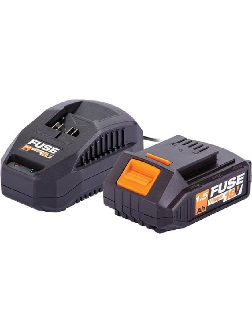 * Set Acumulator+încărcător FUSE 18V 1.5Ah+2.4A 67112