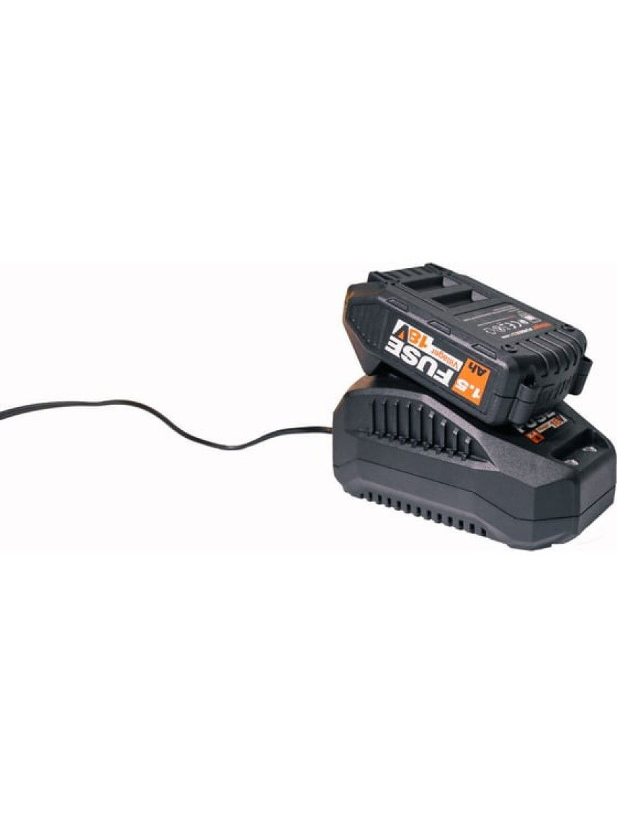 * Set Acumulator+încărcător FUSE 18V 1.5Ah+2.4A 67112