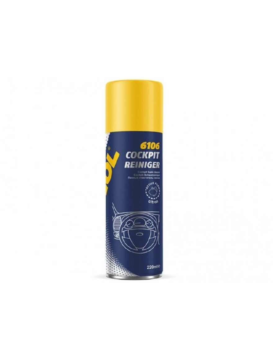 Spray curățare de bord Cockpit Reiniger Citron 0,22L Mannol 6106