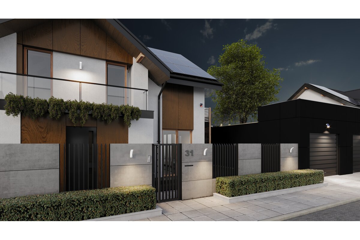 Corp de iluminare LED pentru fațade cu sensor NICEA 20W IP65 alb GTV