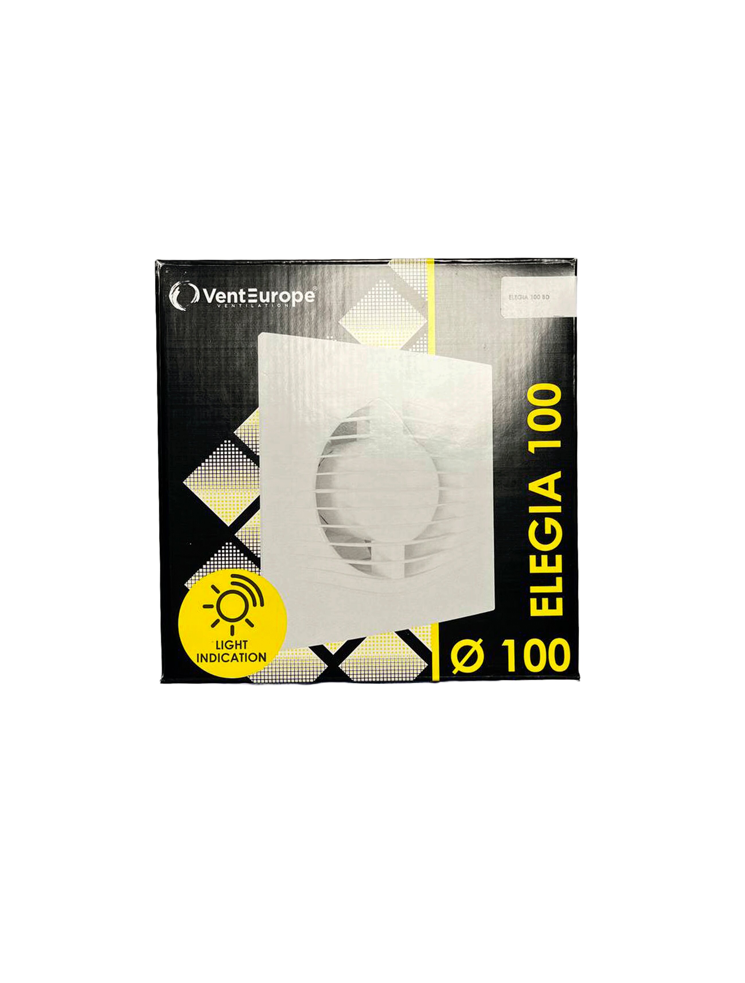 Ventilator evacuare axial cu supapă VentEurope ELEGIA 100 BD D100 White