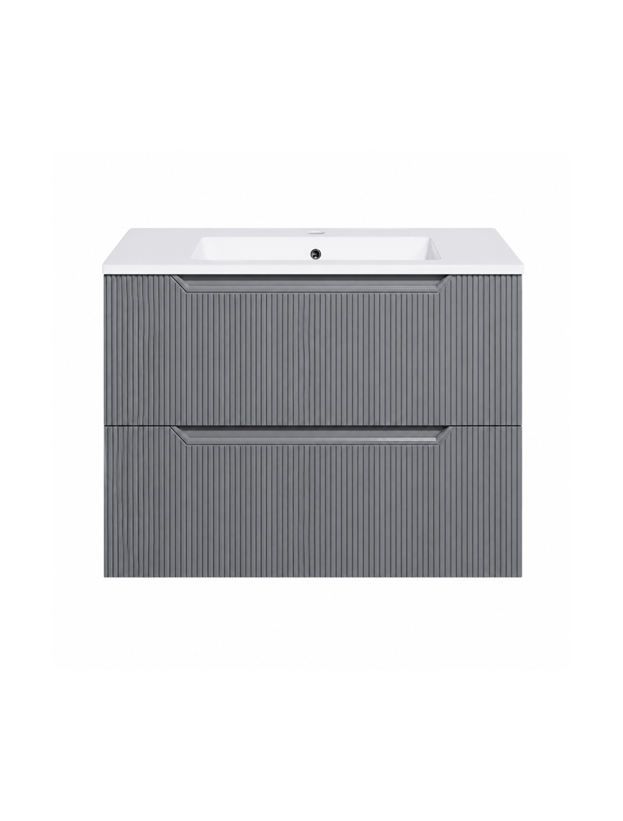 Dulap baie cu lavoar 600x820x470mm susp. ANDRA 80 (TG 80B) Gri