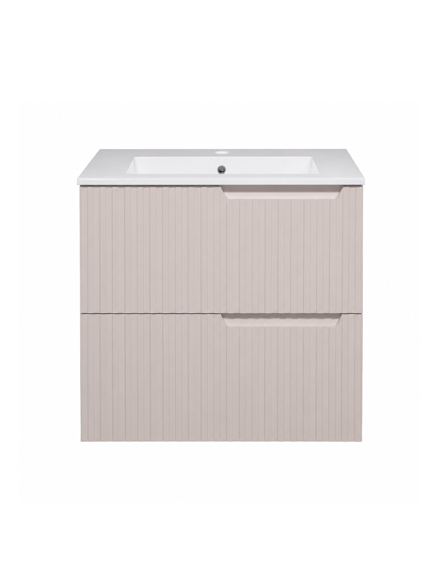 Dulap baie cu lavoar 600x765x465mm susp. BORDO 75 (75E) Crem