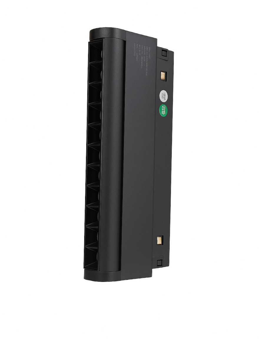 Corp de illum. direcționat reglabil pentru șină magnetică S20 9W 48V 3000K NEGRU