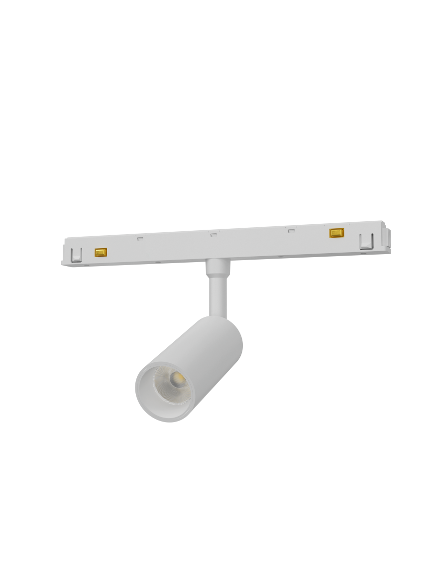 Proiector pentru șină magnetică S20 6W 48V 4000K  ALB