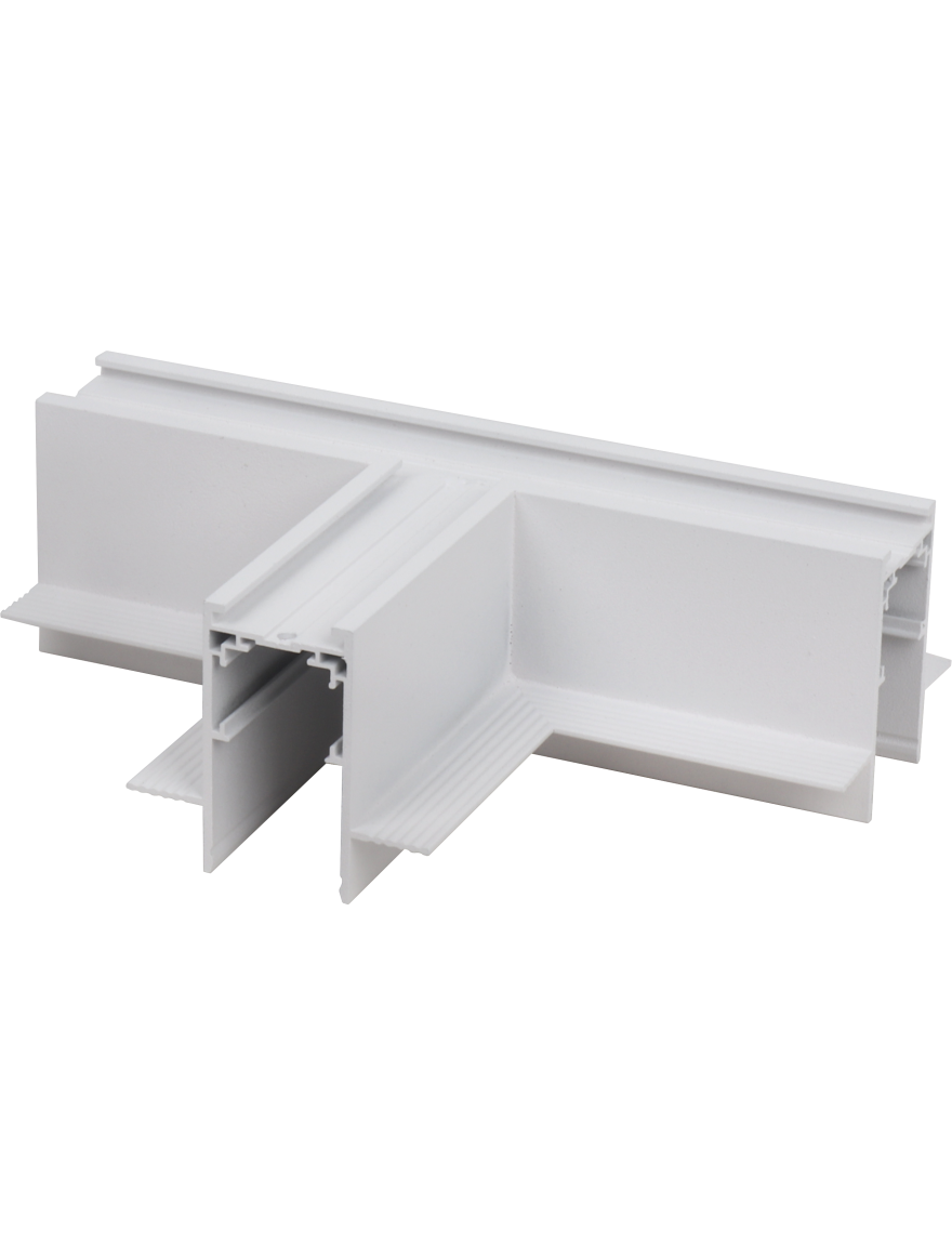 Conector tip T p/u șină magnetică încorporată S20 ALB