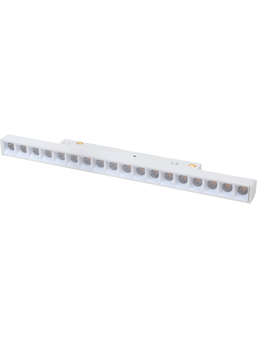 Corp de illum. direcționat pentru șină magnetică S20 15W 48V 3000K ALB