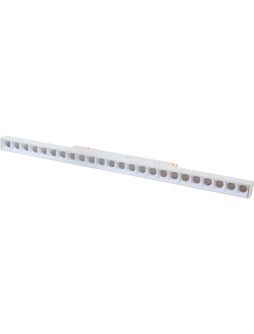 Corp de illum. direcționat pentru șină magnetică S20 20W 48V 3000K ALB