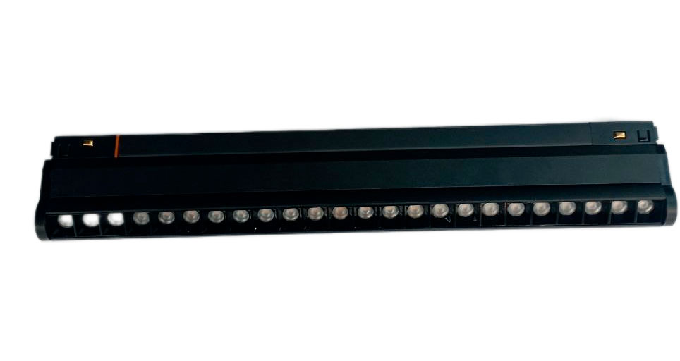 Регулируемый направленный светильник для магнитной шины S20, 20W, 48V, 3000K, чёрный