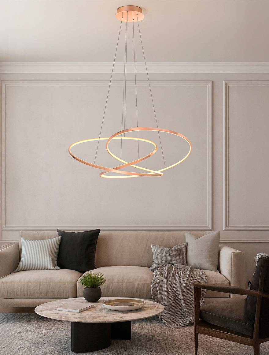 Lustră LED MD7360-1A-3GT CHOLET 56W 6600Lm 3000K aur ZUMALINE 2