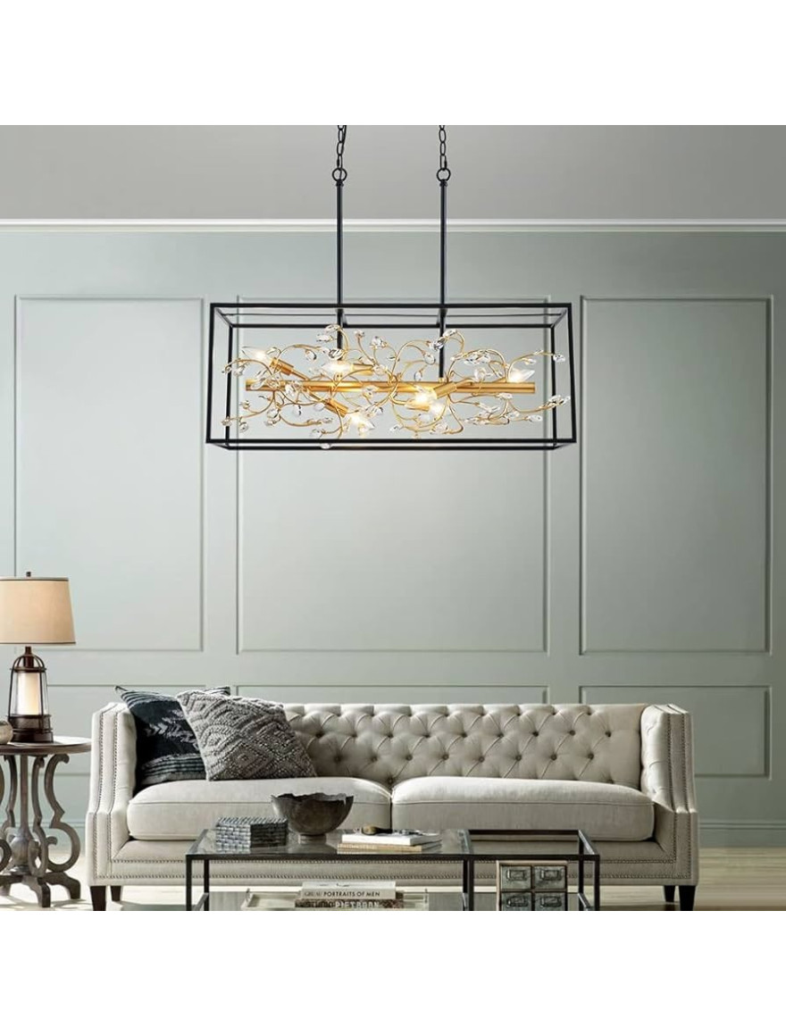 * Lustră P0578-06C-P7TF SPRING 6xG9 max 33W negru+aur ZUMALINE